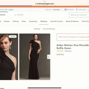 Aiden Maddox one shoulder organza gown